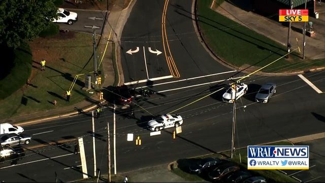 Crash between motorcycle, SUV causes traffic issues at Durham intersection