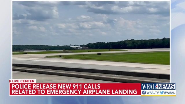 Cary police release new calls related to emergency landing at RDU