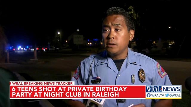 Raleigh police say 6 teens shot at party overnight expected to recover from injuries