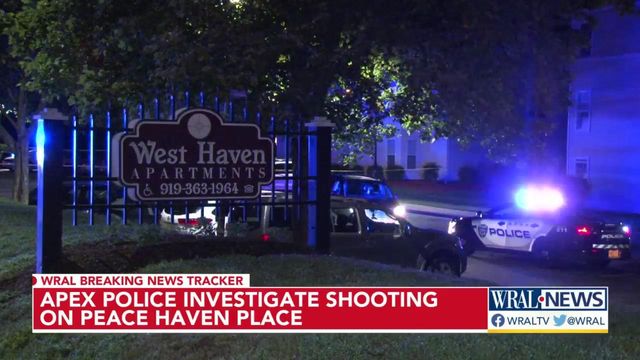 Apex police investigate shooting on Peace Haven Place
