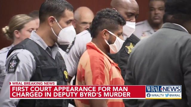 First court appearance for man charged in Wake County Deputy Ned Byrd's murder