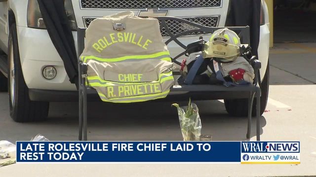 Former Rolesville fire chief remembered in service