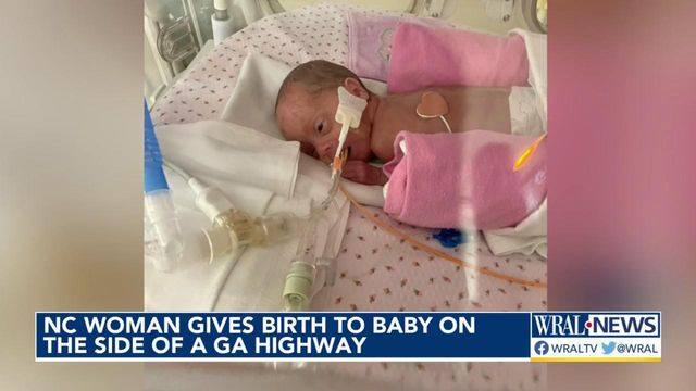 NC woman gives birth to baby on side of GA highway 