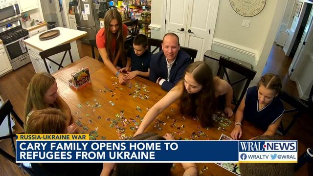 Cary family opens home to refugees from Ukraine