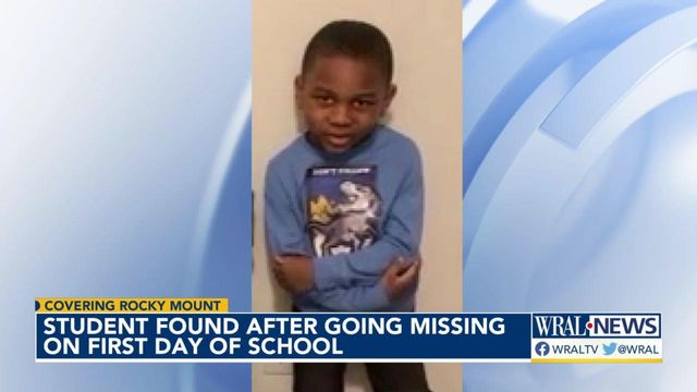 Elementary student goes missing on first day of classes in Rocky Mount