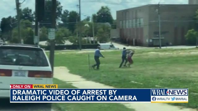 Dramatic video of arrest by Raleigh police caught on camera