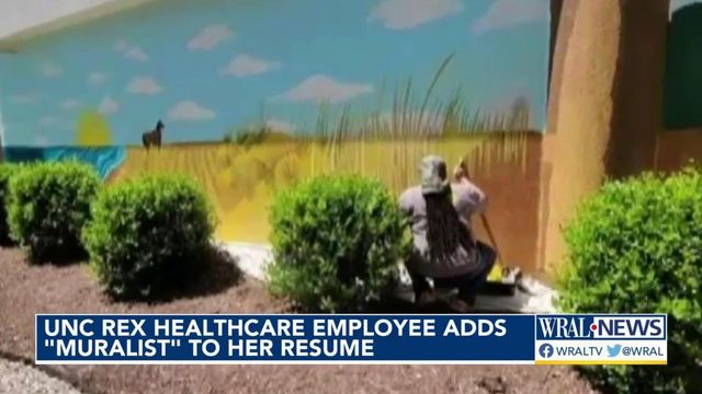 UNC Rex Healthcare employee adds 'muralist' to her resume