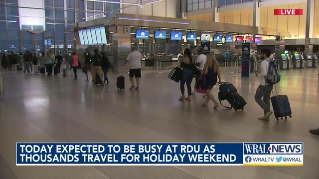 Busy travel day at RDU as pandemic rebound continues