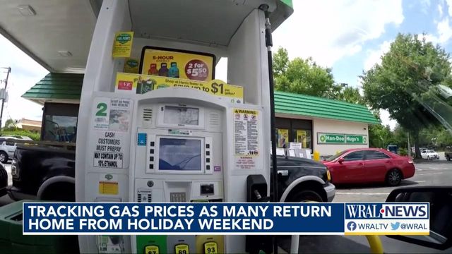 Tracking gas prices as many people return home from Labor Day weekend