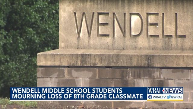 Wendell Middle School students mourning loss of eighth-grade classmate