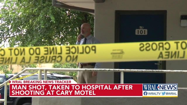 Man taken to hospital after shooting at Motel 6