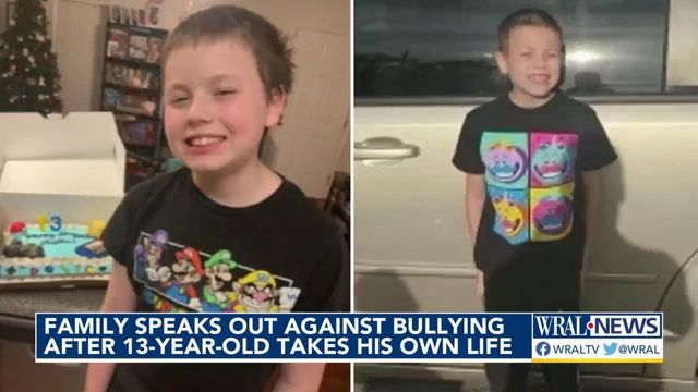 Family speaks out against bullying after 14-year-old takes his own life