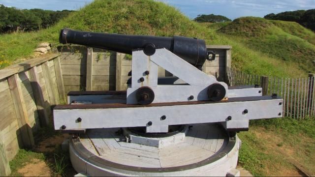 Confederate cannons removed from Raleigh now at Fort Fisher