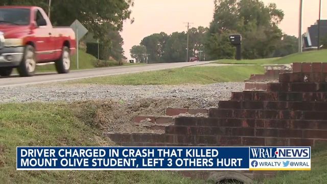 Driver charged as Mount Olive student dies in crash