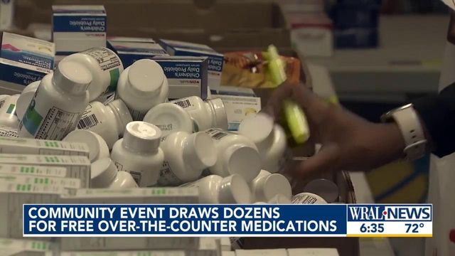 Community event draws crowd for free over-the-counter medications