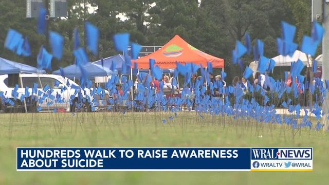 Hundreds walk to raise awareness about suicide in Fuquay-Varina