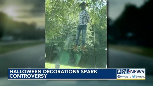 Disturbing Halloween decoration comes down after residents complain