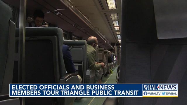 Business leaders and Raleigh, Durham mayors get look at Triangle public transit