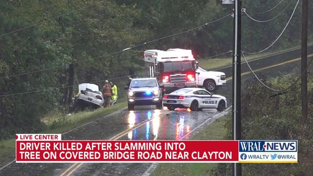 Woman killed in one-car crash near Clayton
