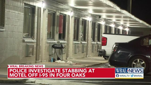 Stabbing reported at Four Oaks motel