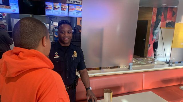 Raleigh police officers hope to break down barriers by chatting with the public