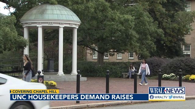 UNC housekeepers demand pay raises