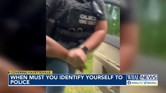 When you must identify yourself to police in North Carolina