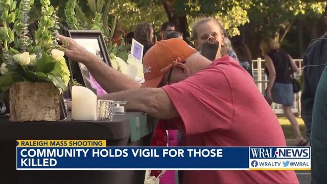 East Raleigh Hedingham neighborhood holds vigil for victims of shooting
