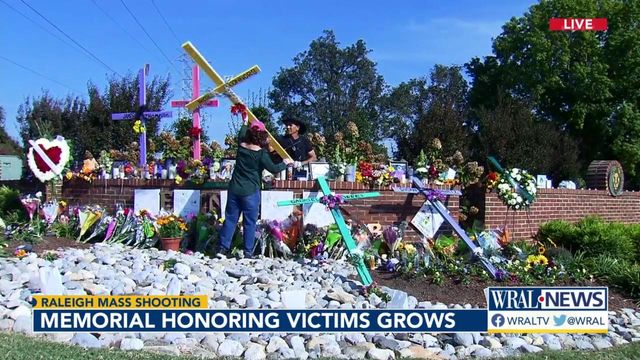 Memorial honoring Raleigh shooting victims grows