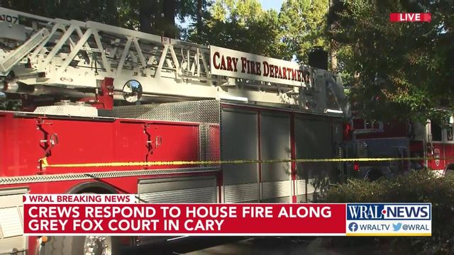 Crews respond to Cary house fire