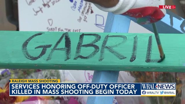 Services honoring off-duty officer killed in mass shooting begin Friday 