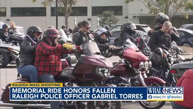 Memorial ride honors fallen Raleigh officer