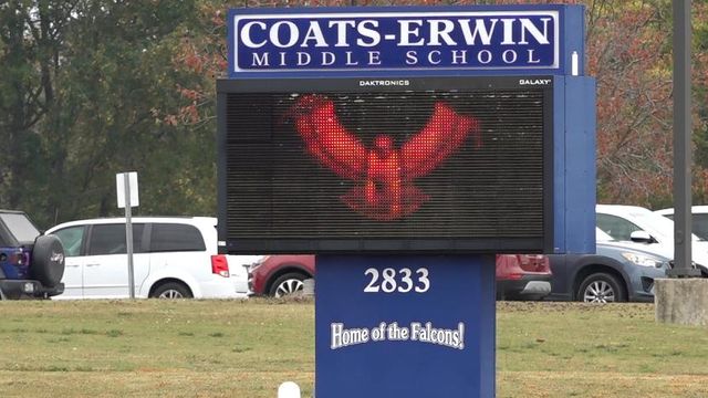 Coats-Erwin Middle School evacuated after bomb threat