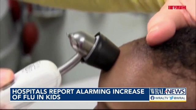 Reported flu cases increasing among kids throughout Triangle