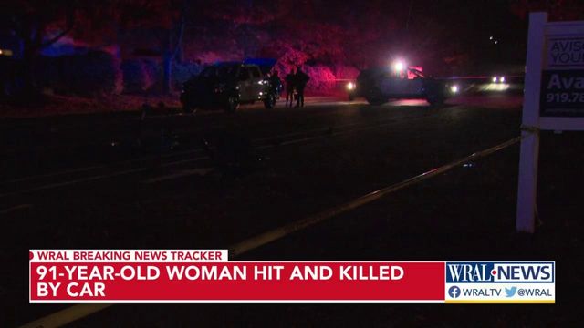 91-year-old woman hit and killed by car in Raleigh