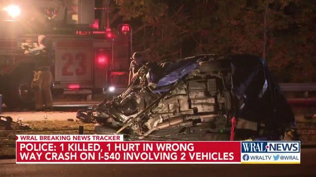 Wrong-way driver causes multi-car crash in Durham during police