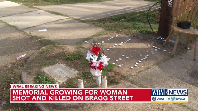 Memorial grows for woman shot, killed in Raleigh