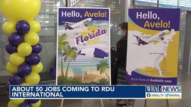 Jobs coming to RDU as Avelo Airlines plans to create base