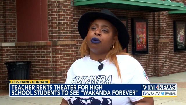 Teacher rents theater for high school students to see Wakanda Forever