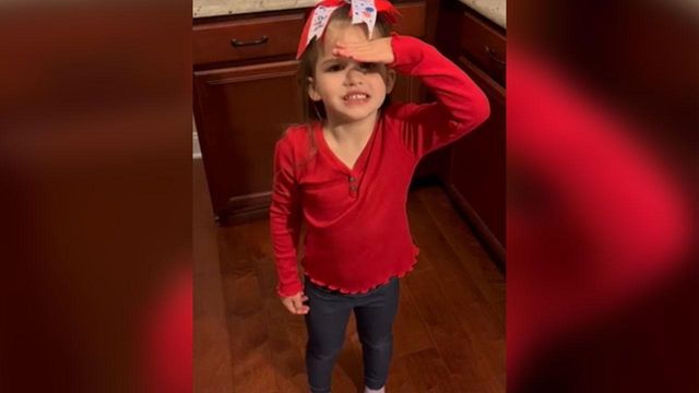 NC 4-year-old sings special song for Veterans Day 