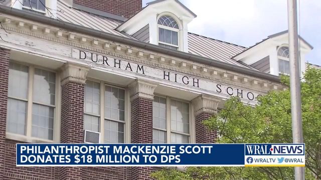 $18 million donated to Durham Public Schools by MacKenzie Scott