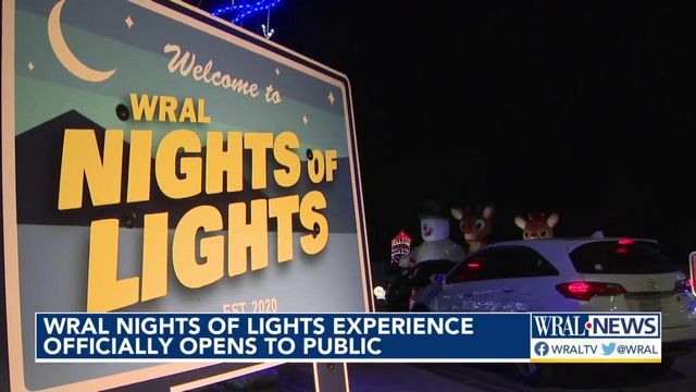 WRAL's 2022 Nights of Lights opens to public to bring out holiday spirit