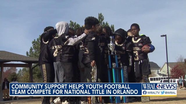 Community support helps youth football team compete for national title in Orlando