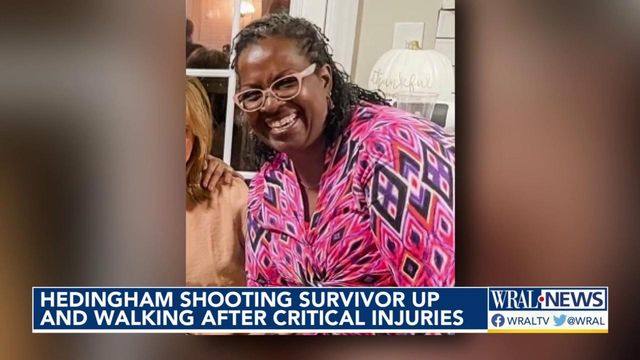 Hedingham shooting survivor up and walking after critical injuries
