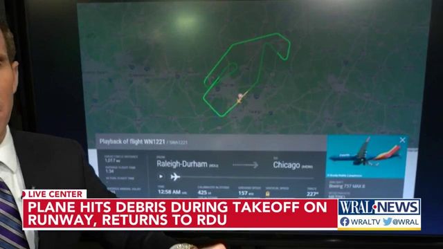 Planes forced to return to RDU after hitting debris 