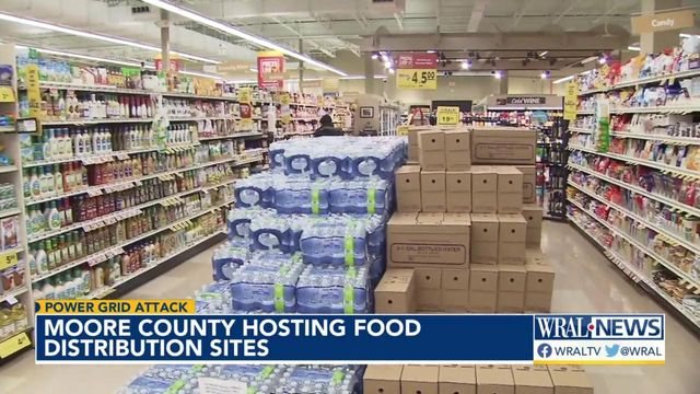 Moore County provides food, water distribution sites for residents affected by power outage