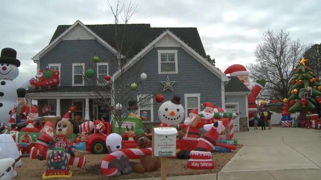 Knightdale Christmas display in honor of woman killed in mass shooting