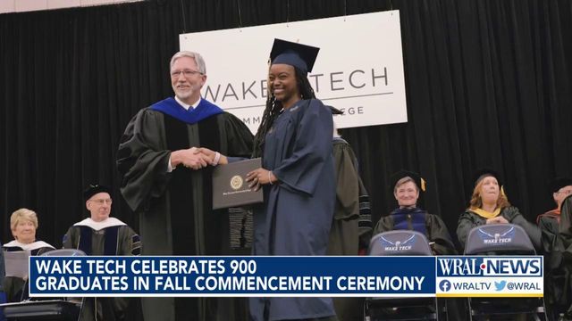 Wake Tech celebrates 900 graduates in fall commencement ceremony