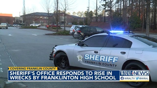 Sheriff's office responds to rise in crashes by Franklinton High School