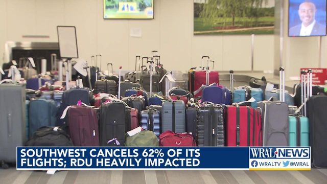 Widespread flight cancelations continue at RDU, across country
